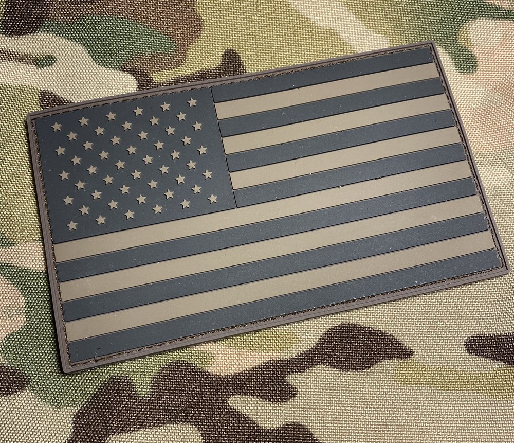 Authentic Mil-Spec Reflective mini American Flag patches — Empire Tactical  USA