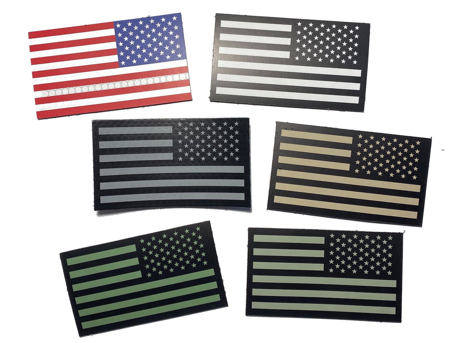 Reversed Black and White American Flag IR Infrared Reflective Flag Tactical  Morale Patch