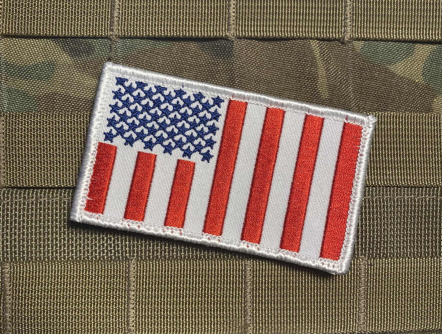 The Authentic American Flag Patch hook/loop American Made 