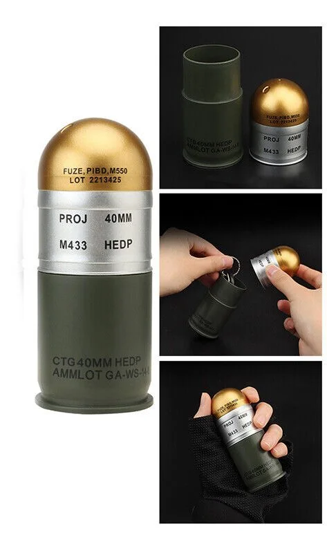 40mmグレネード用バンダリア　M433 HEDP　小物入れ M433 HEDP 40mm Cartridge Dummy Grenade (Stash Container) — Empire