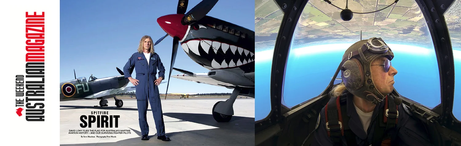   David Lowy/Temora Aviation Museum Founder and Dead Daisies guitarist in a piece for The Australian Magazine  