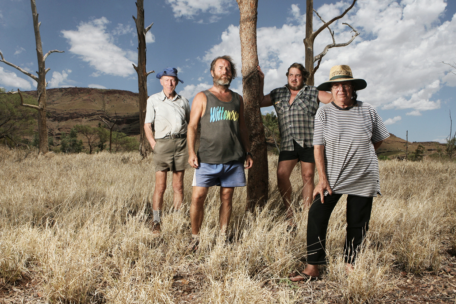   Former Wittenoom (WA) residents. Wittenoom, in the Pilbara is now a ghost town and was Australia's only supplier of blue asbestos. Midnight Oil made the town famous with "Blue Sky Mine"  