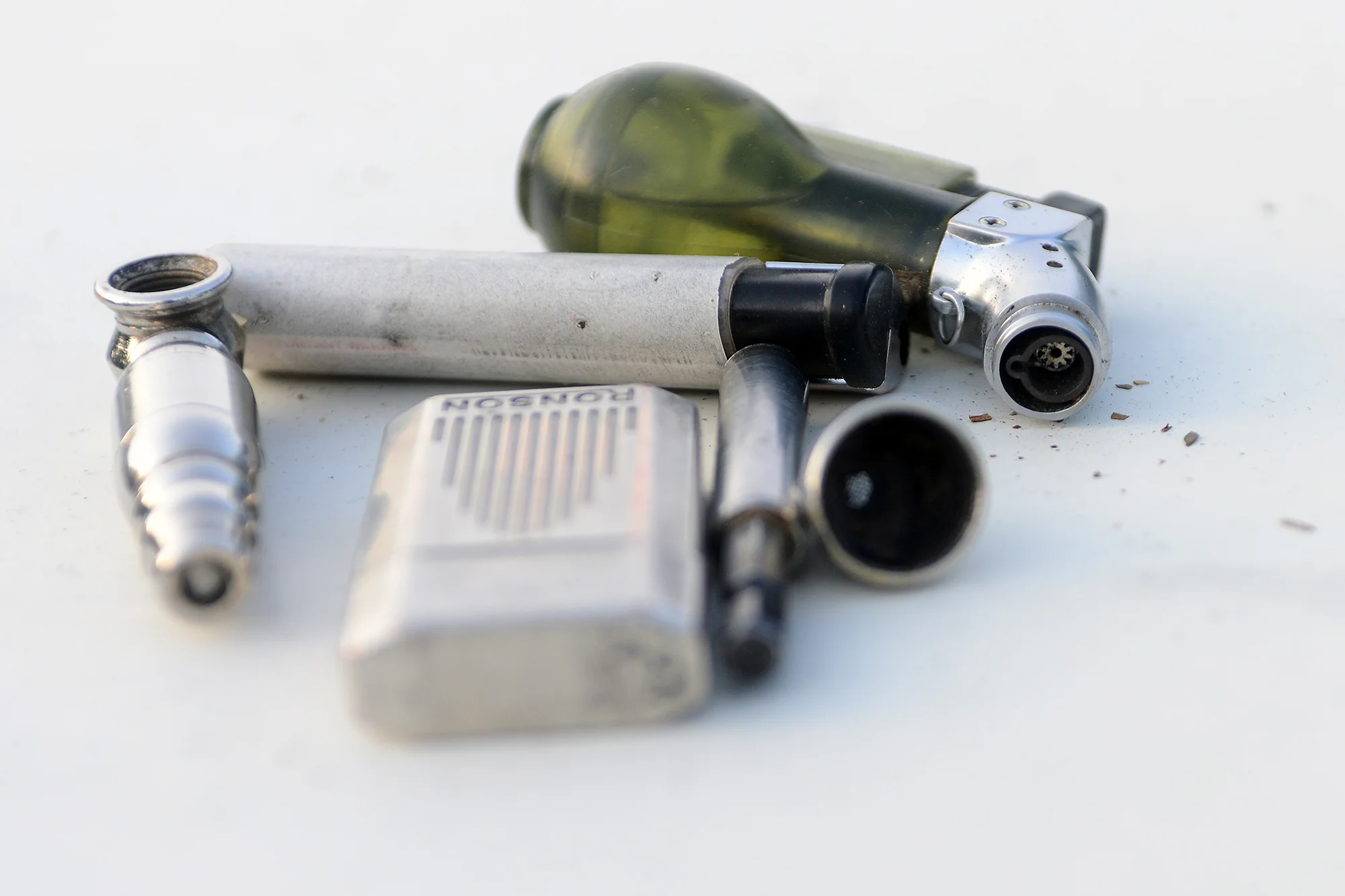  A lighter and an assortment of drug paraphernalia used to smoke methamphetamine was confiscated from Richard A. Jacoby after he was arrested by Lewis County Sheriff's Deputy Sue Shannon on Monday, April 28 in Mineral. Deputy Shannon found the illici