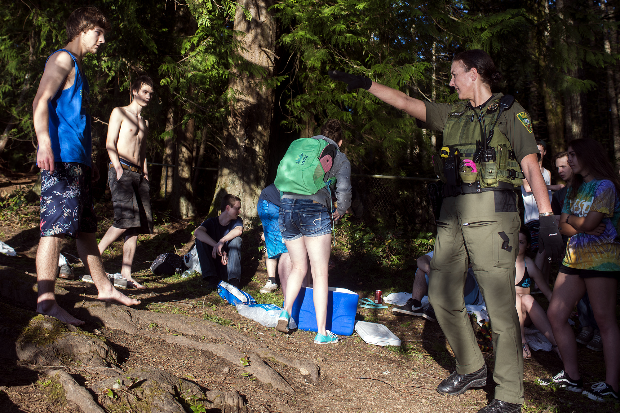  After making the short quarter-mile hike through the Pleasant Valley Wilderness Area to Alder Lake — a walk which Lewis County Sheriff's Deputy Sue Shannon told the state troopers was just 100 yards — the trio of law enforcement officers made contac