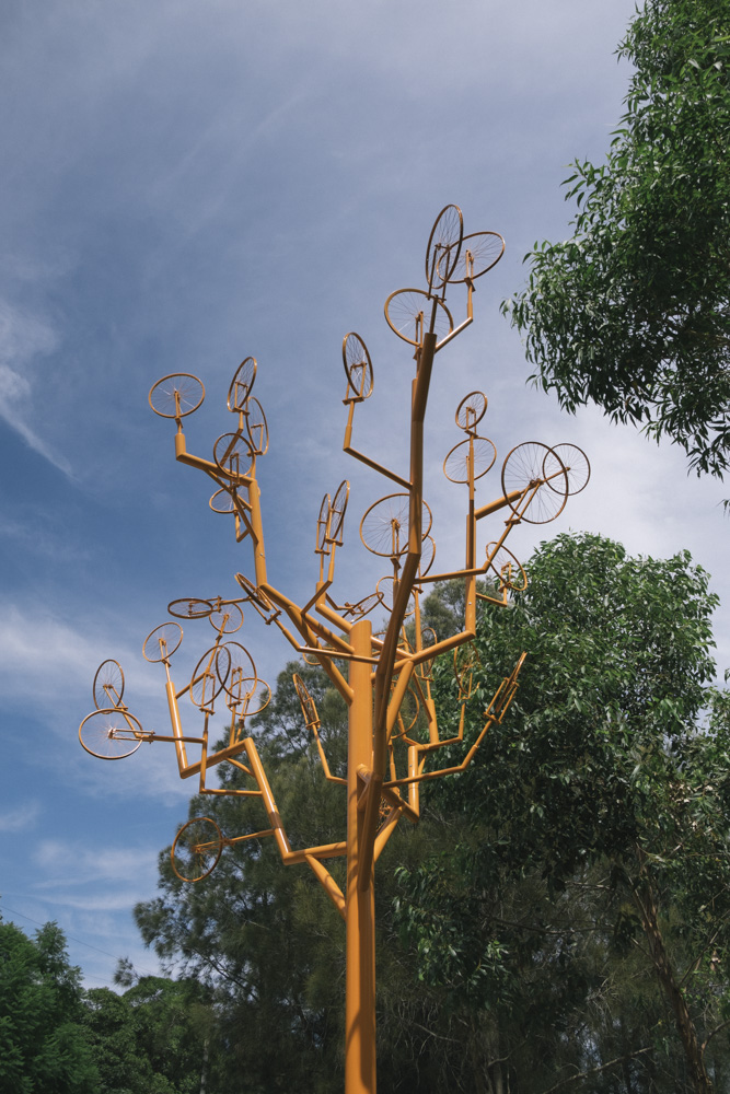 Outdoor sculptor installations