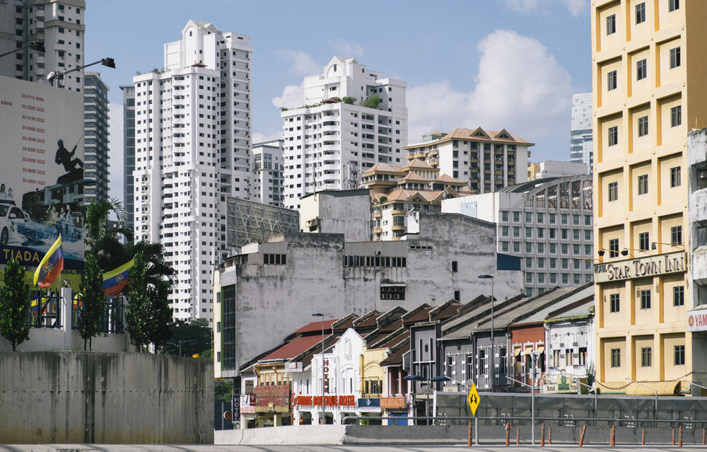 The urban architecture of Kuala Lumpur.
