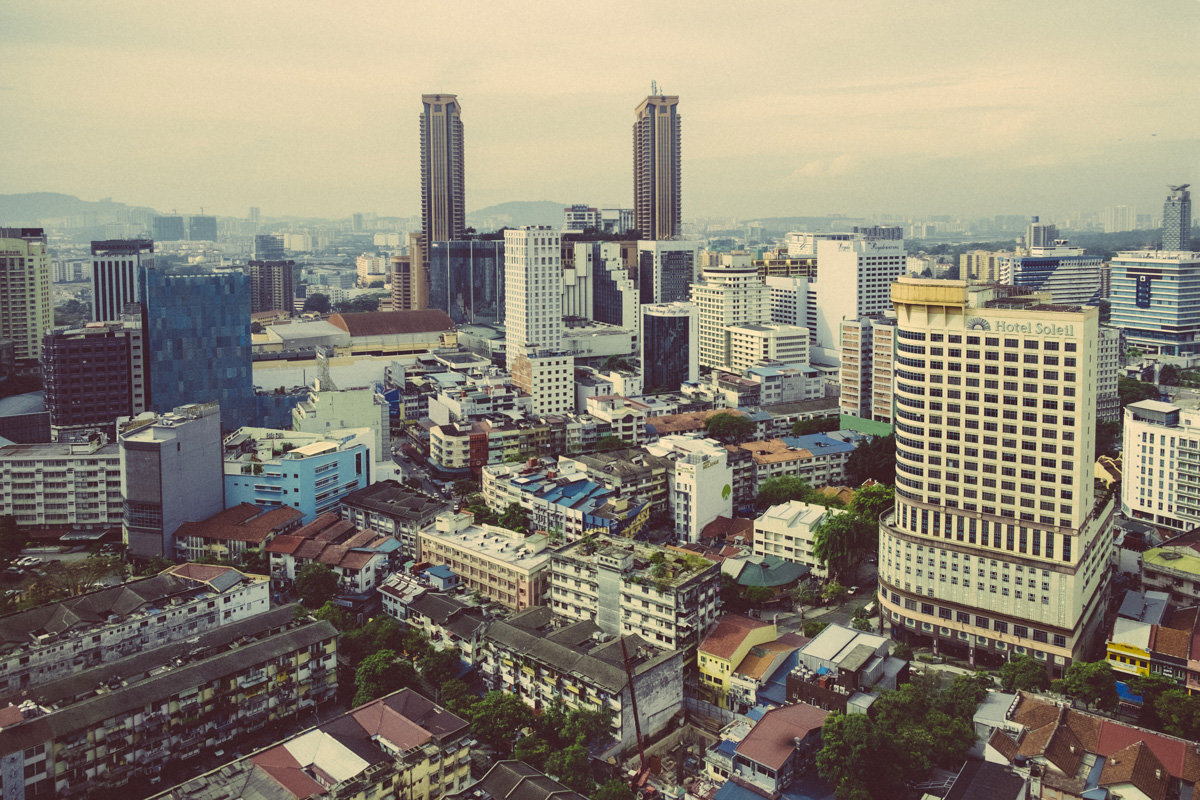 Room with a view over Bukit Bintang, Kuala Lumpur.