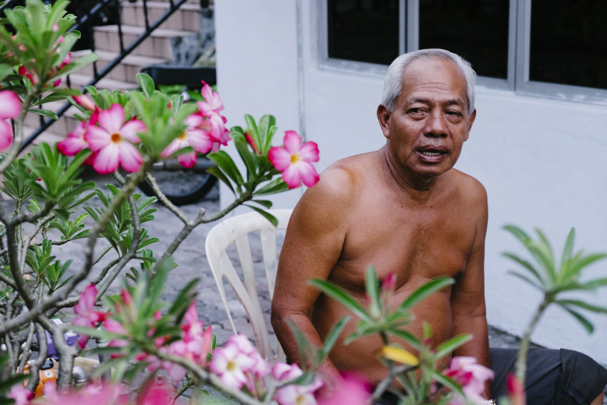 One of the local Malay elders, he was born in the house he still lives in. Kampung Baru, Kuala Lumpur.