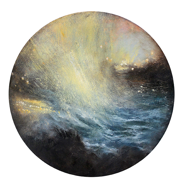 Inheritance, Oil on board, 30cm diameter