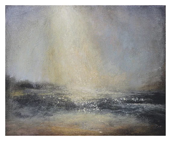 My Sparkling Ocean, Oil on linen, 20x25cm
