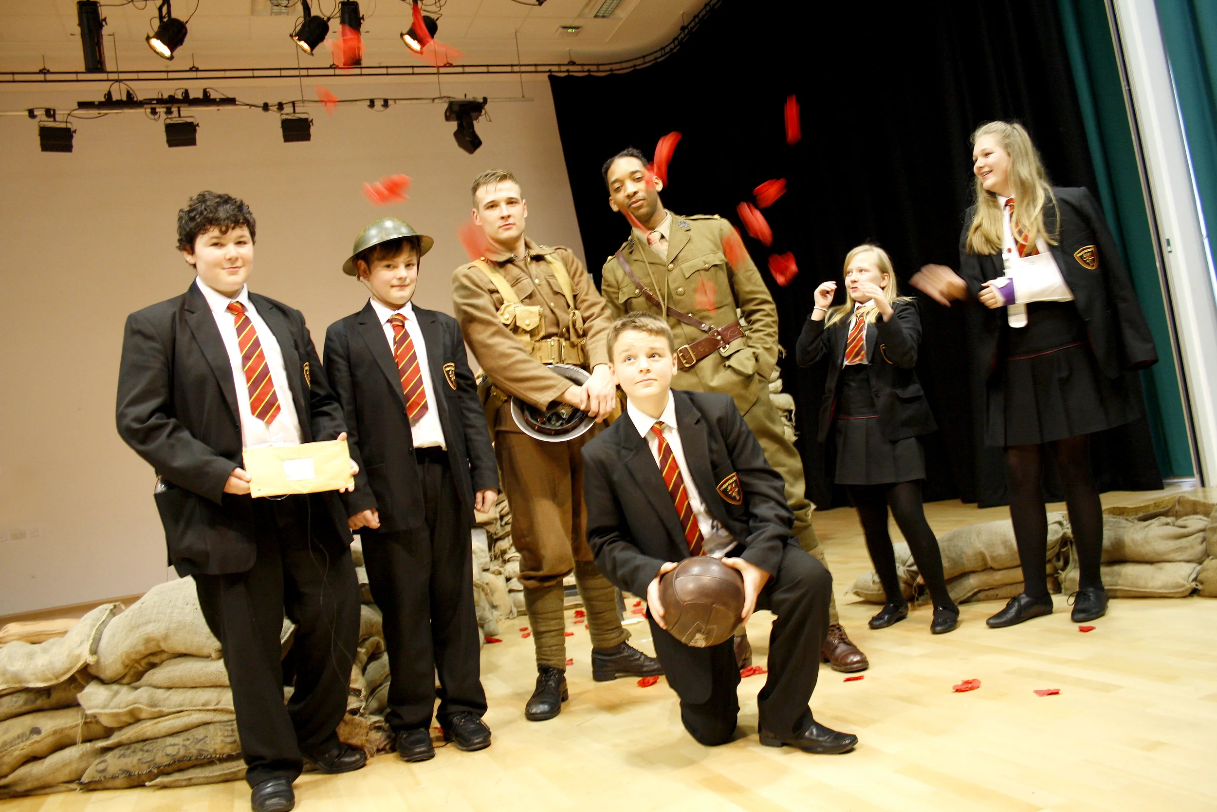 Year 8 students watched the performance in the Lyceum Theatre.