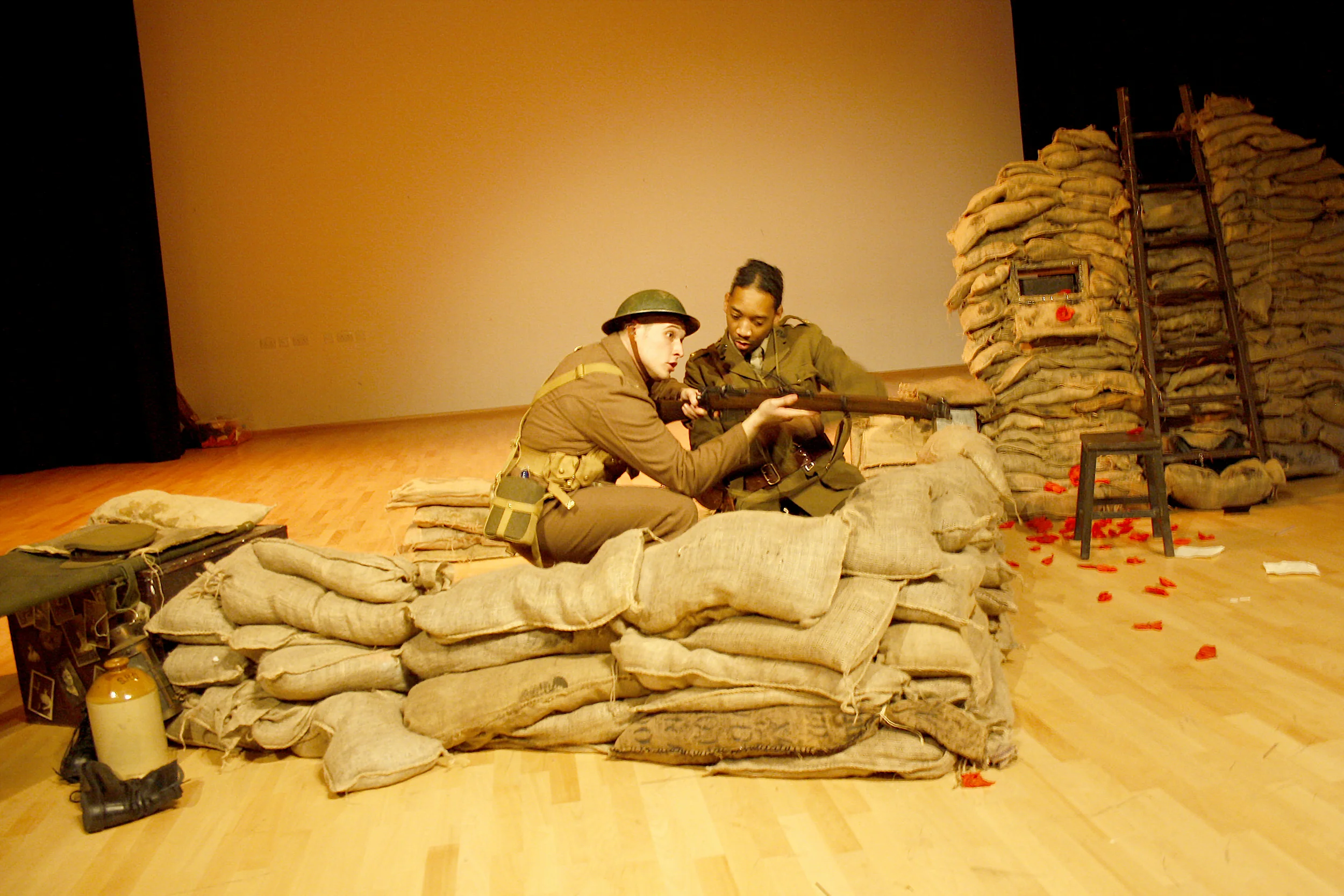  Above: Gazebo's performance of The Hallowed Turf, at Highfields - 'On the Front Line'
