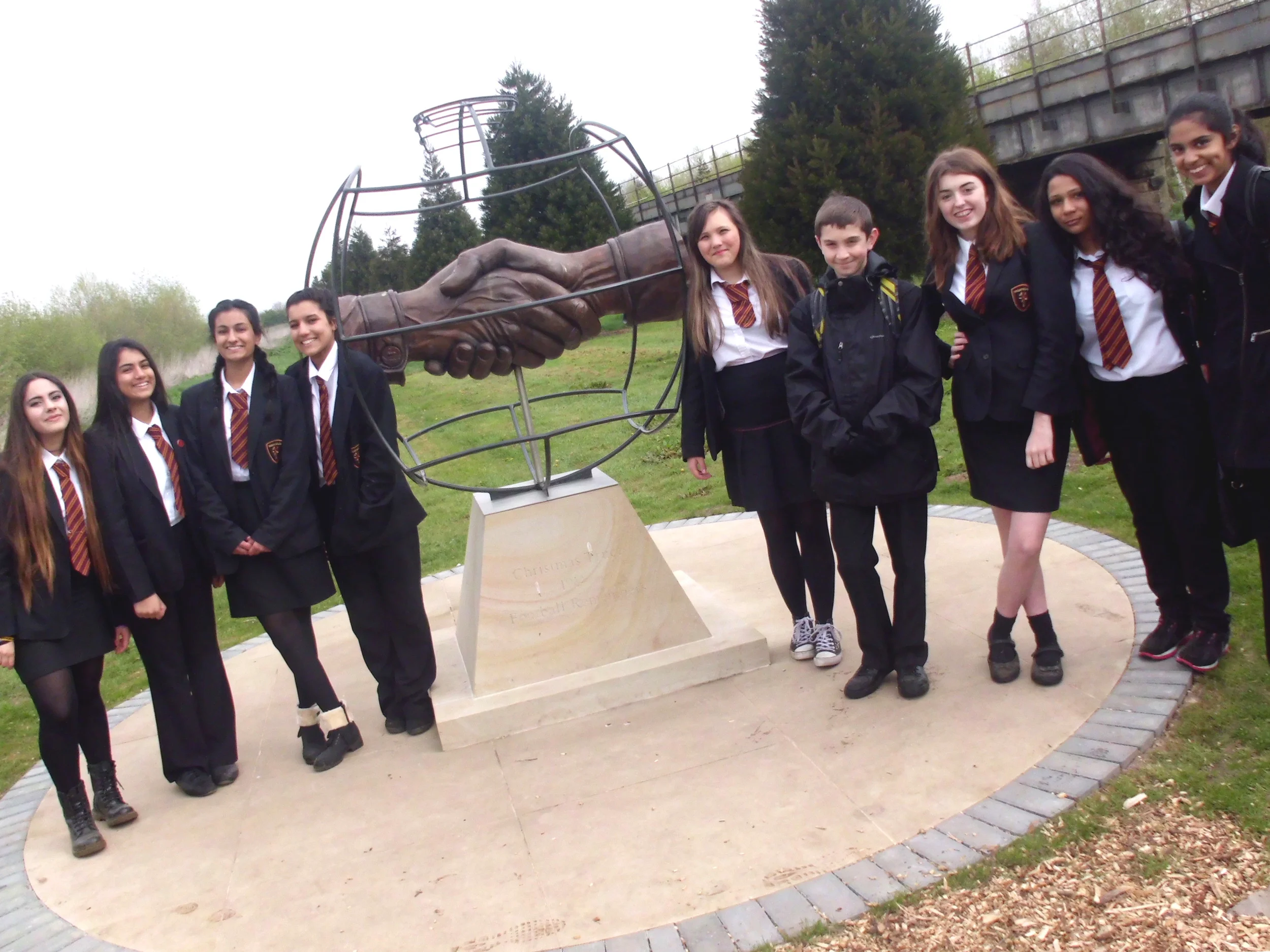 WW1 Ambassadors Visit National Memorial Arboretum
