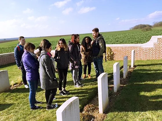 Students' journey of remembrance to the Somme