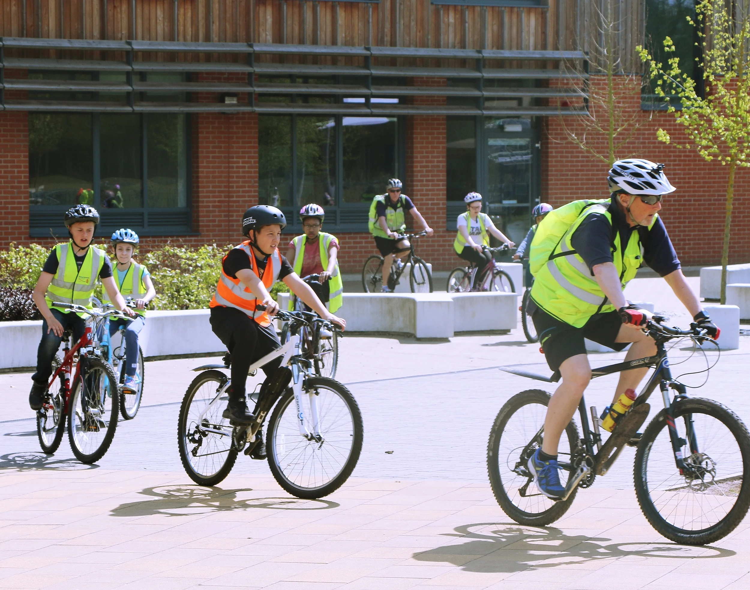 Students get in saddle for Bikeability cycle training 