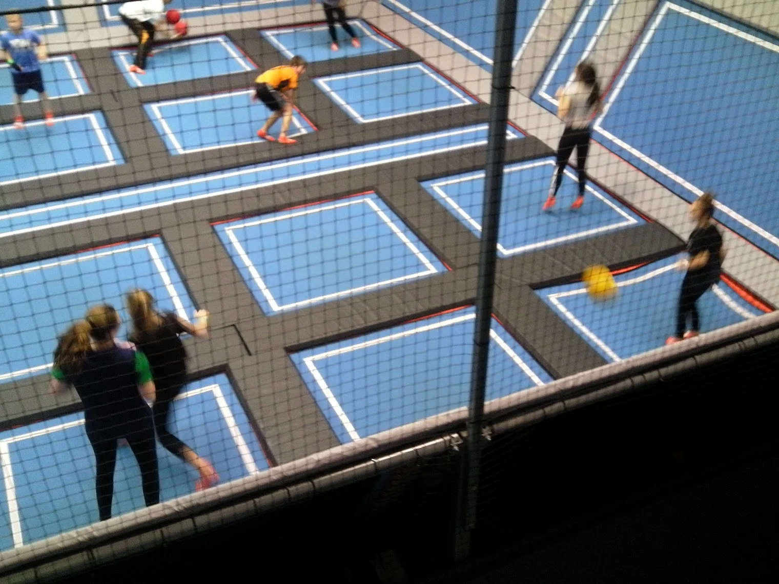 Trampoline treat for sporty students