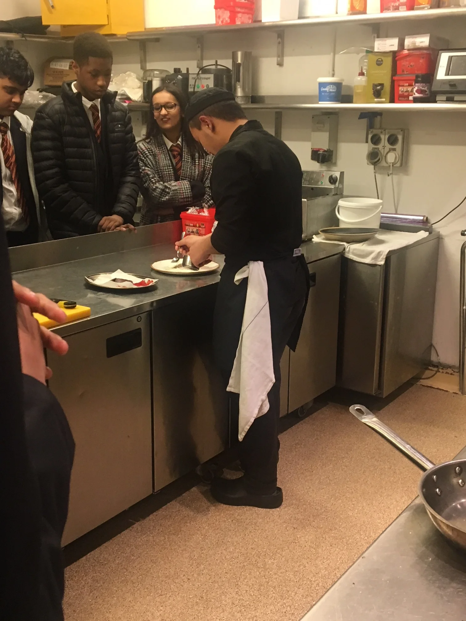 Catering students get taste of work 