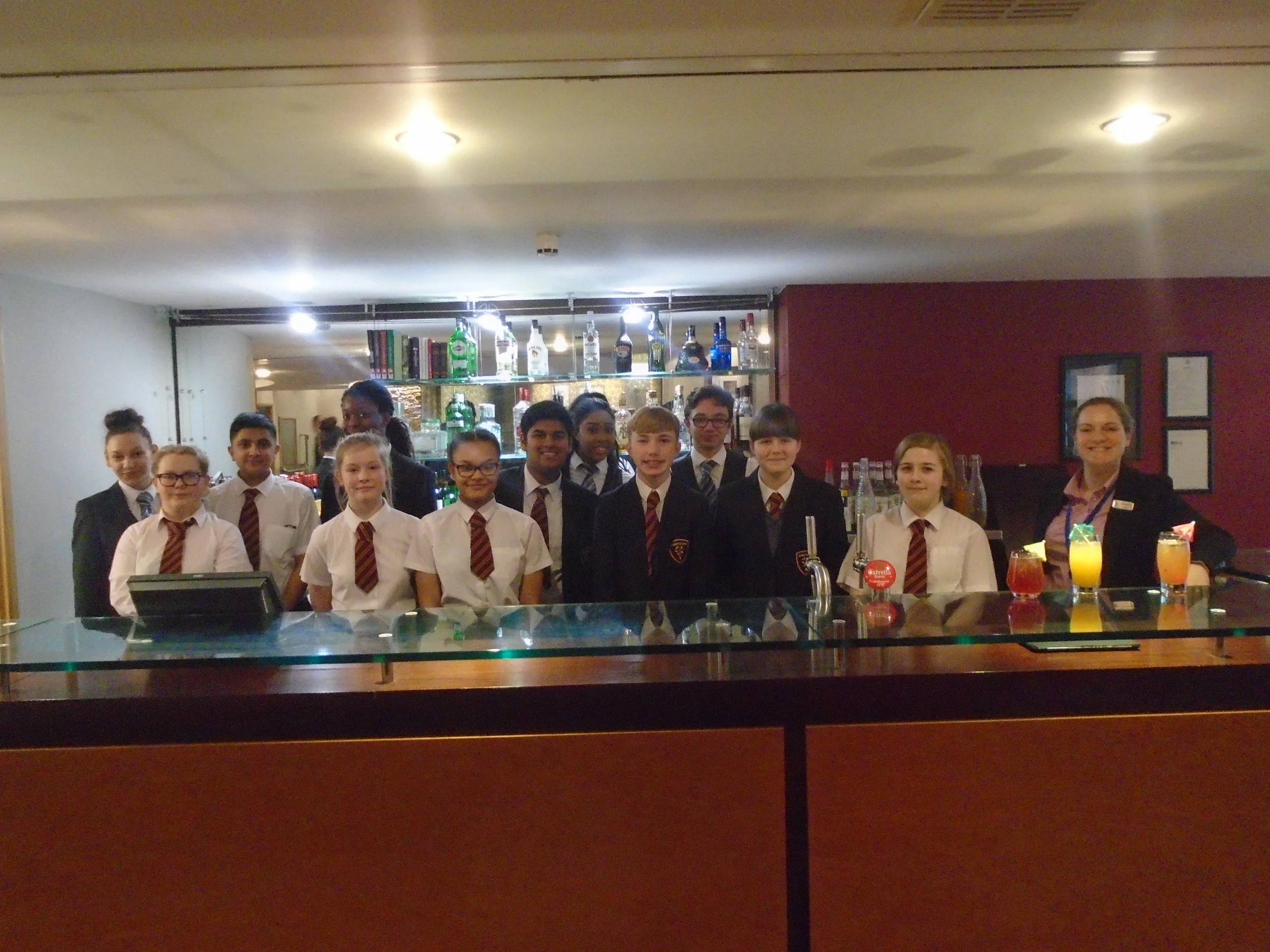 Young waiters serve up top quality service 