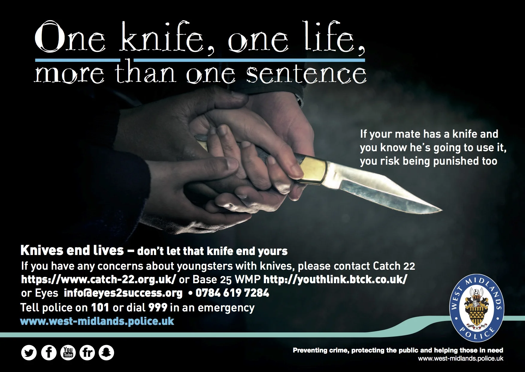 Highfields supports police anti-knife crime campaign
