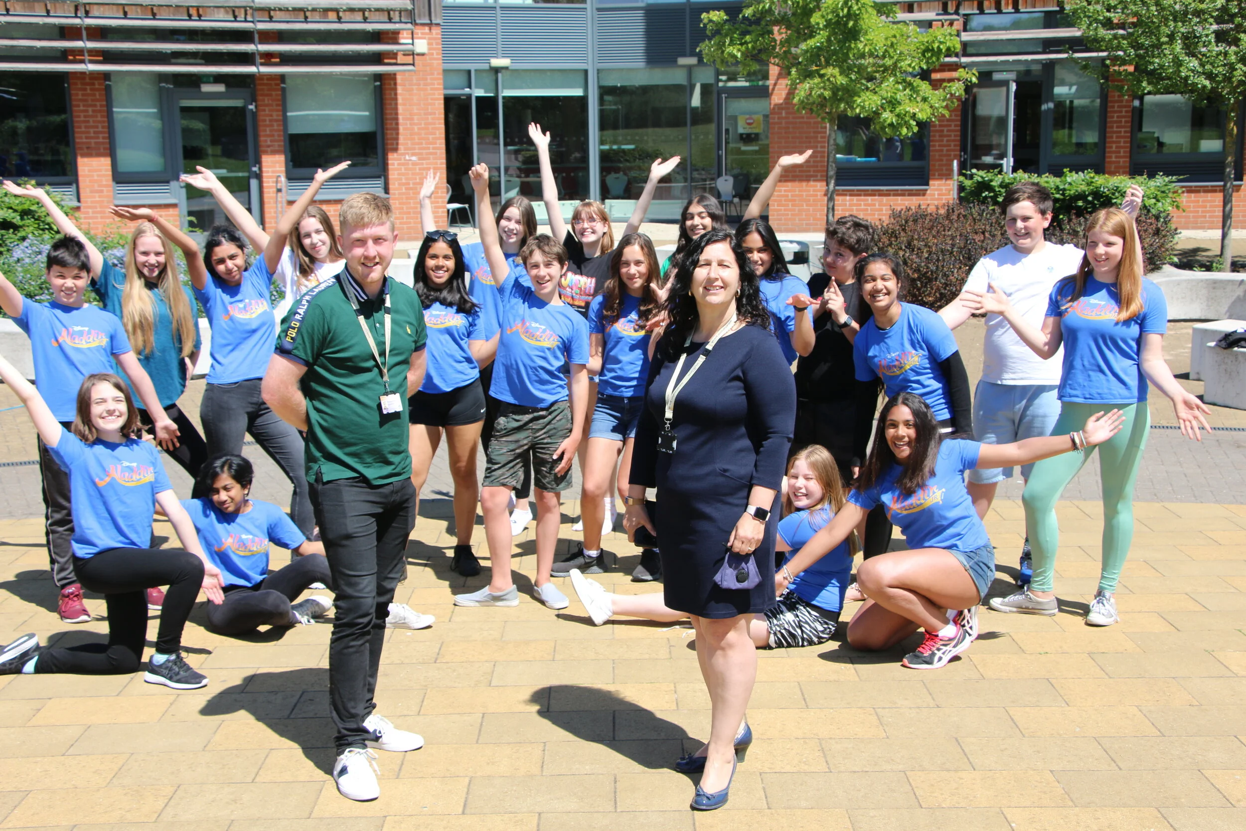 Councillors support talented students during show rehearsals