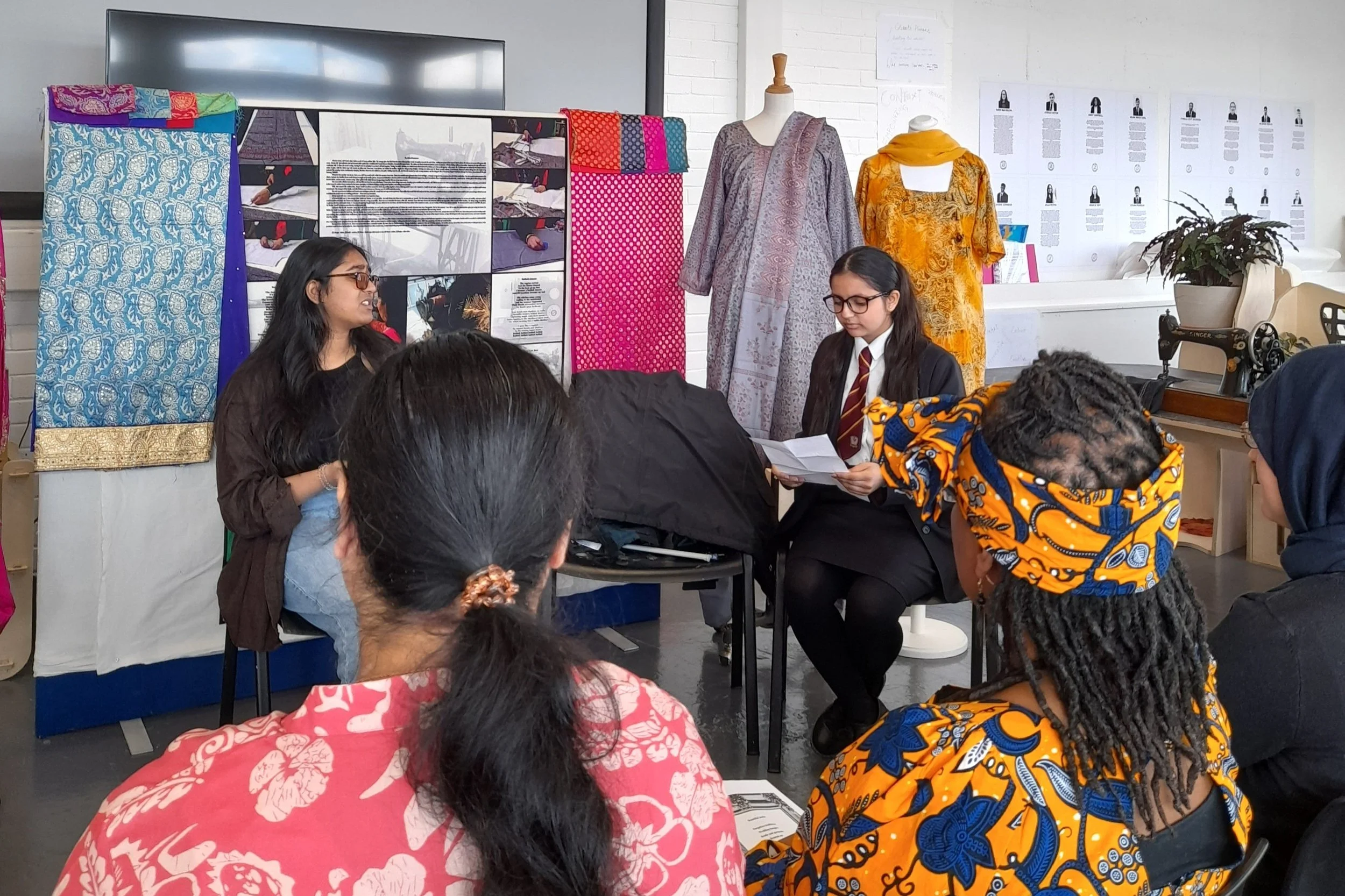 Year 11 girls shine in British Art Show