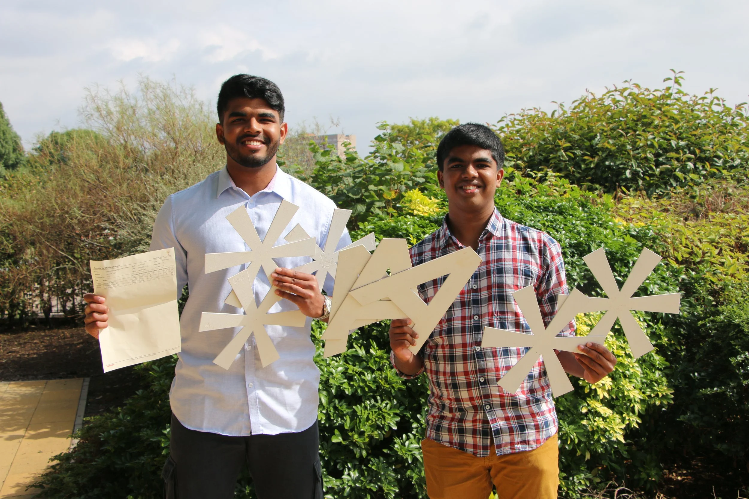 Students celebrate A Level results