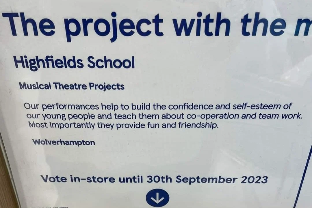 Highfields Nominated for Tesco Community Grant 