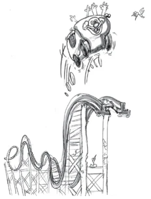 Dangerous roller coaster ride !