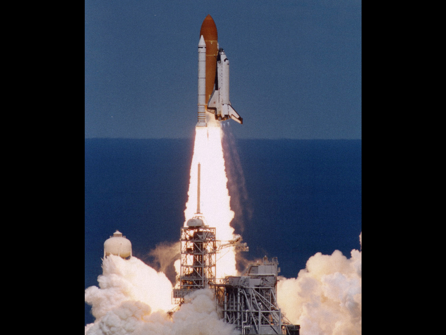  Launch of Columbia on the STS-83 mission April 4, 1997. 