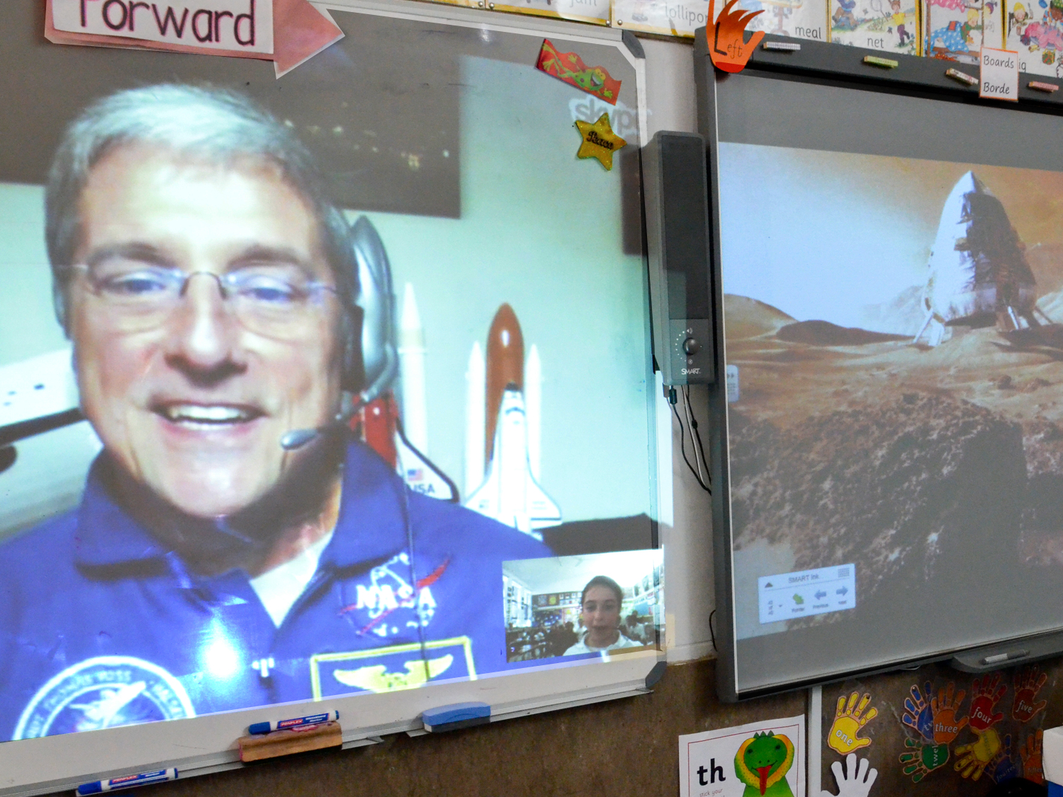  Virtual classroom visit in Cape Town, South Africa (photo by Steve Sherman / Living Maths) 