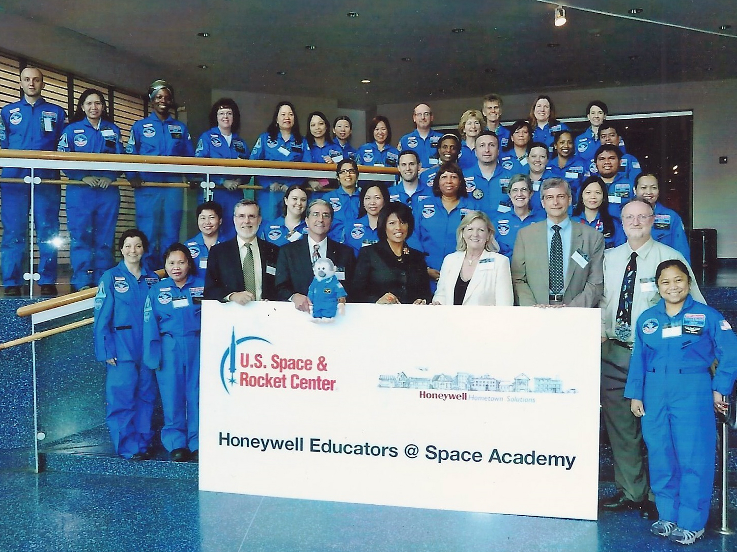  Meeting teachers participating in Honeywell’s Educators @ Space Academy program. 