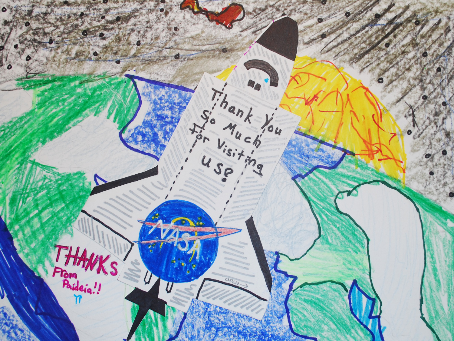 Thank you card received after visit.