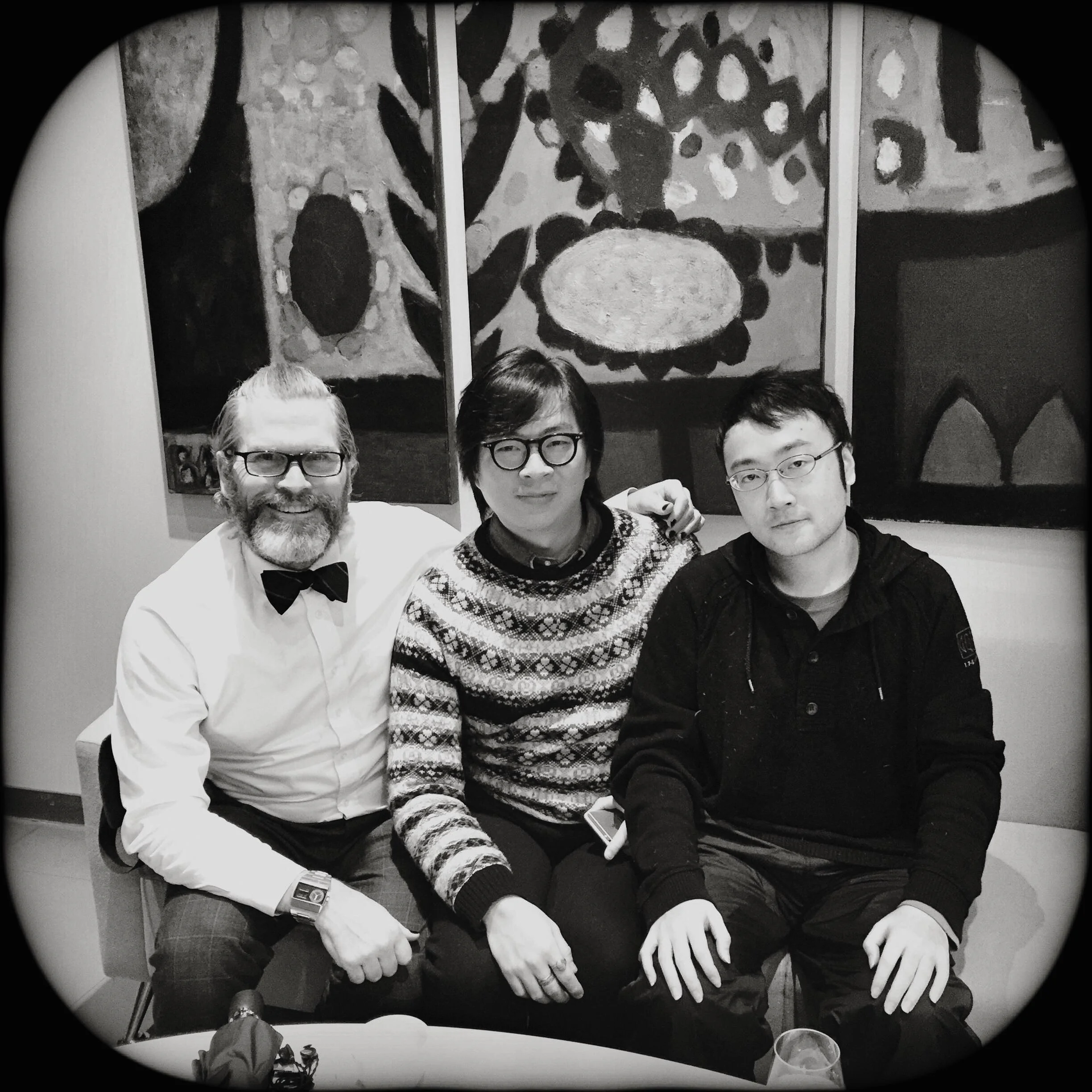 The Colorist fella Vincent Taylor (Left) and Producer Eric Zheng (middle) and Writer / Director Jianjie Lin (Right)