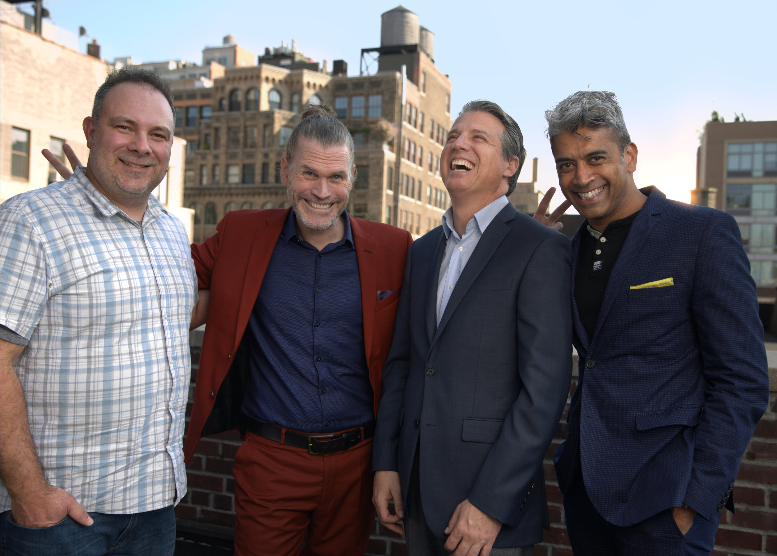L-R; Ed Rilli (Managing Director, Head of Post), Vincent Taylor (It's me, it's my blog remember?), Marcelo Gandola (CEO North America), Lez Rudge (Head of Color North America)