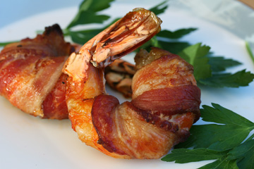 We like to think that bacon-wrapped shrimp made an appearance in Peter's vision.