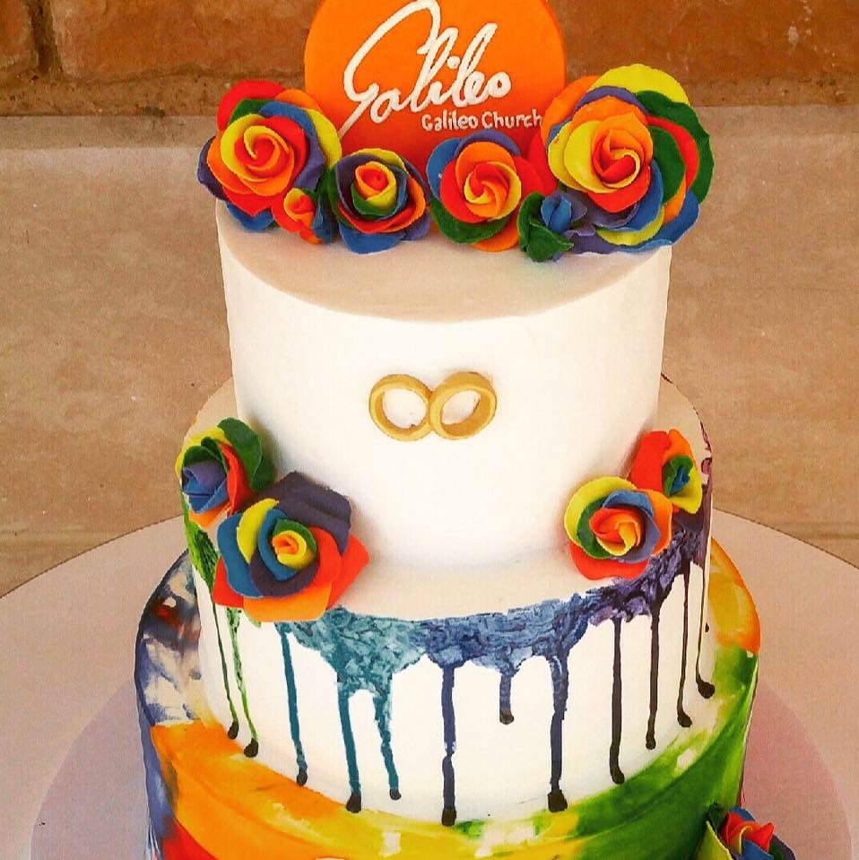 What better way to celebrate the 1-year anniversary of Obergefell v. Hodges than a Galileo wedding cake?