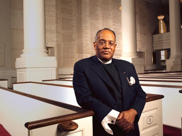 Peter J. Gomes, at Harvard Memorial Chapel.