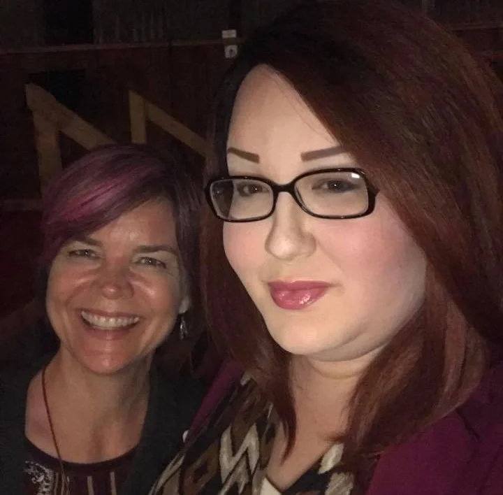 Katie of Galileo Church and Olivia of Trans-Cendence Int'l.