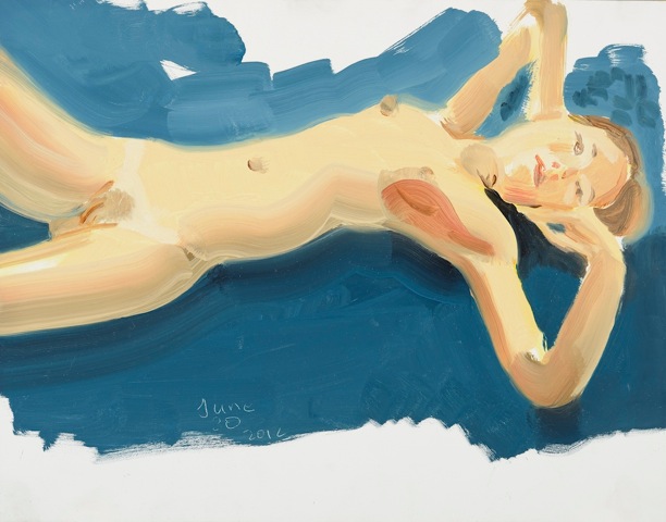 Juan Eduardo Gomez Reclining Figure , 2012 Oil on board 9" x 12" Retail Value: $2,000 Opening Bid: $1,000