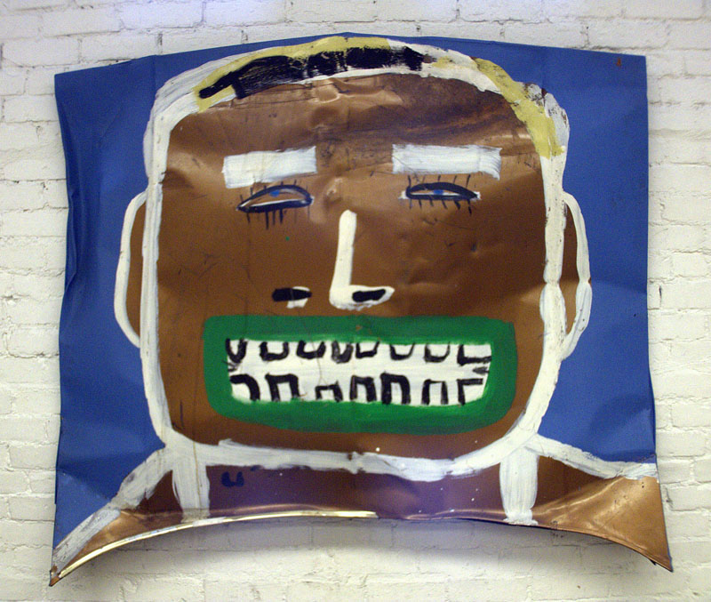  Brown Boy, 1999 - 2005 Paint on metal, 48" x 57" 