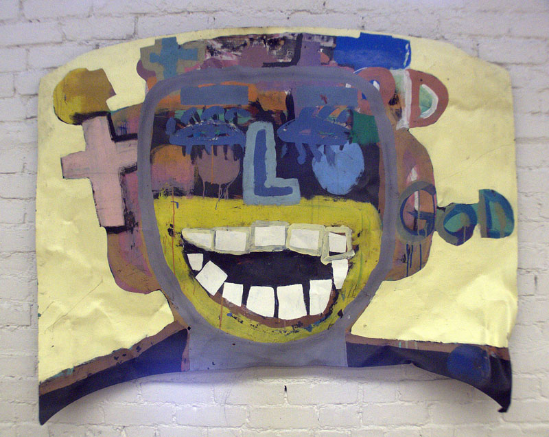  Joy to the World, 1999 - 2005 Paint on metal, 48" x 57"  