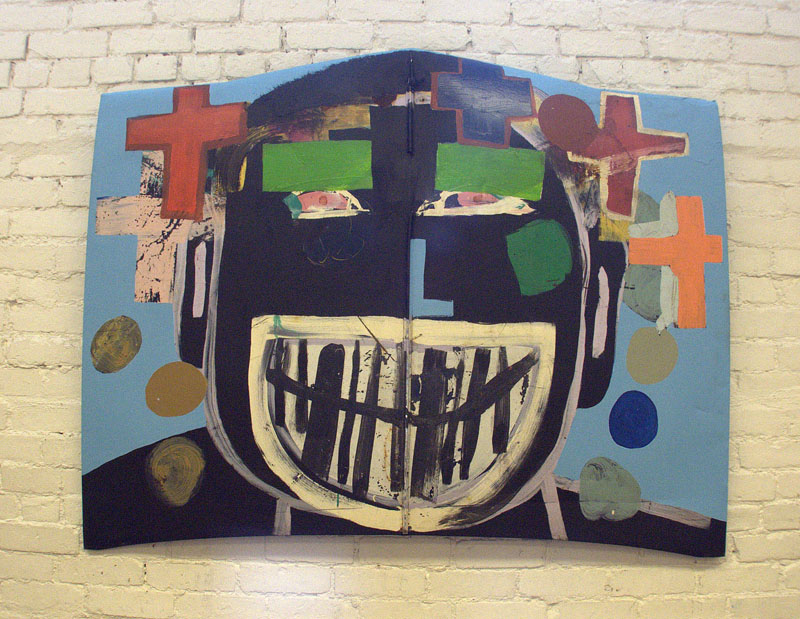  Money Man, 1999 - 2005 Paint on metal, 48" x 57" 