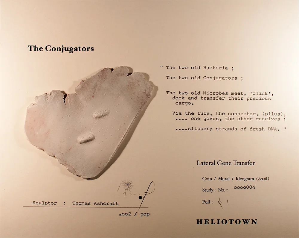 Thomas Ashcraft The Conjugators (Ideogram Study), 2013 Mixed media 8" x 10" framed Retail Value: $2700 Opening Bid: $700 