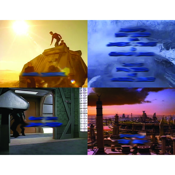   Blue Clouds  &nbsp;(selections from series), 2012   Final Mission, Power Play, The Enemy,&nbsp;Unification Part II 2   Screencaps with blurred credits  