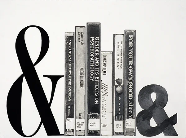 Karl Haendel Books and Ampersands #7 (bookends) , 2013 Pencil on paper Courtesy of the artist and Susanne Vielmetter Los Angeles Projects 22" x 30" Retail Value: $6,000 Opening Bid: $3,000