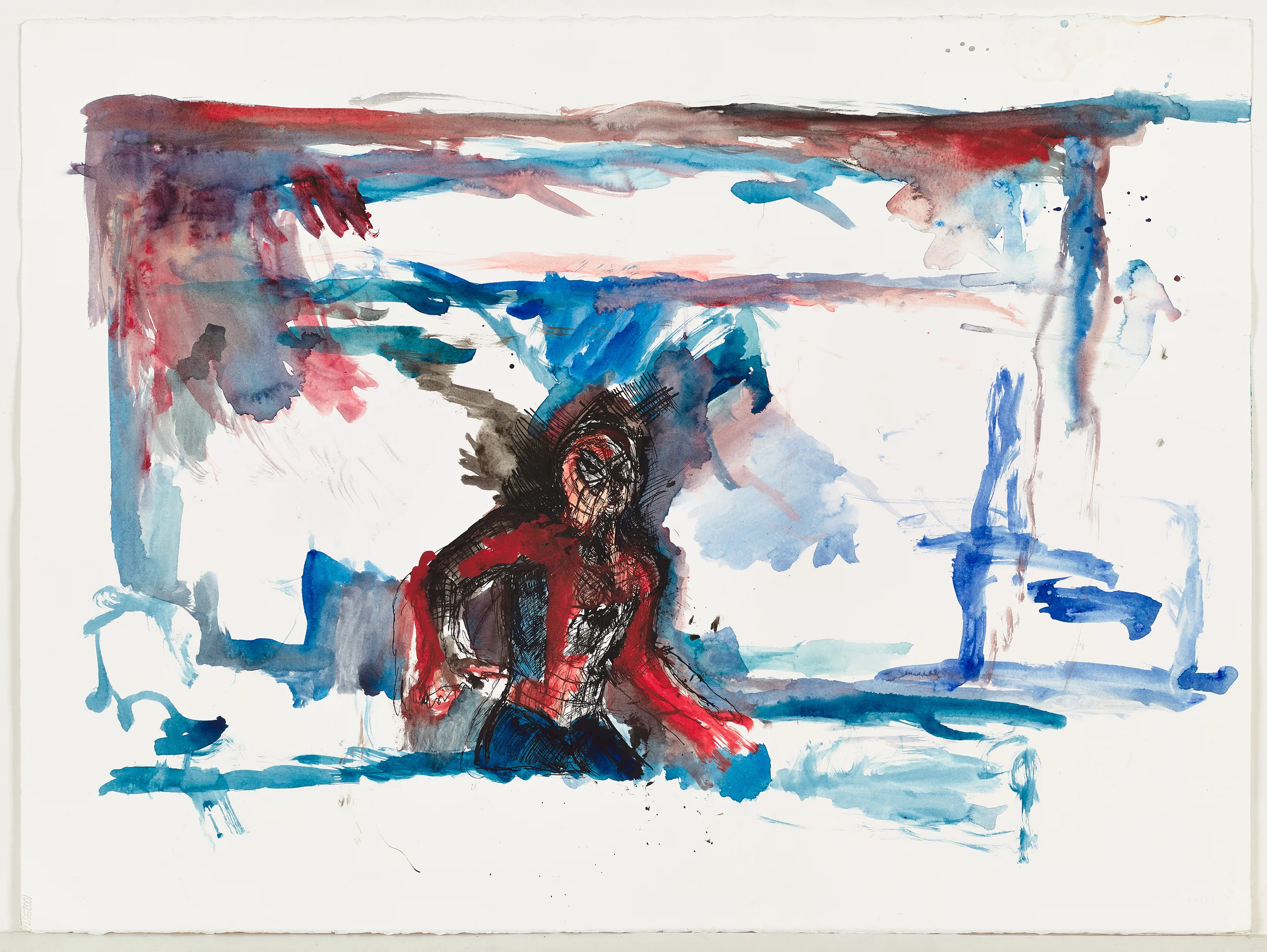 Keith Mayerson Spiderman , 2002 Mixed media on paper Courtesy of the artist 22" x 30" Retail Value: $3,000 Opening Bid: Not specified