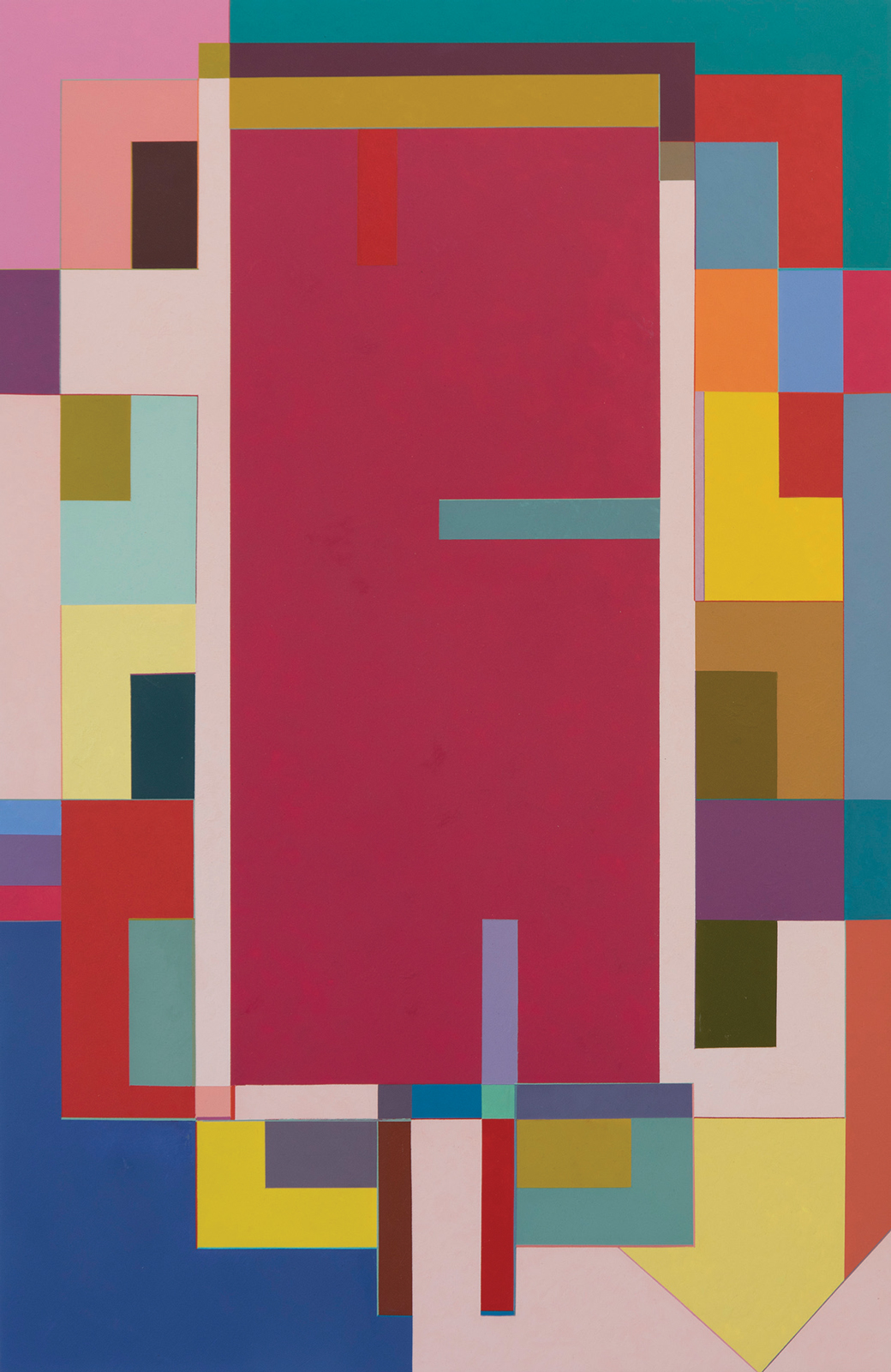 Figure 1. Marilyn Lerner, Pink , 2015-2016. Oil on wood. 40" x 26". Private collection.
