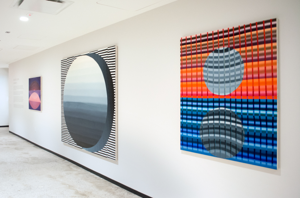 Installation view of Beverly Acha, Interlude at Aon.