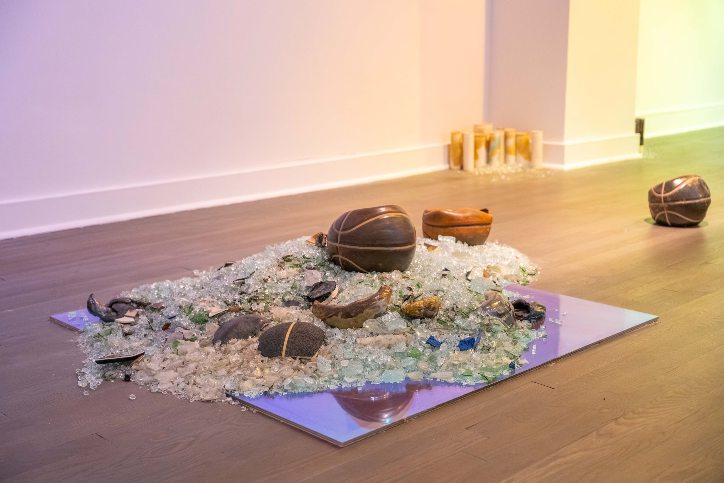 Installation view of  Boomerang  by Jairo Sosa, 2025. Photo by Leo Ng.