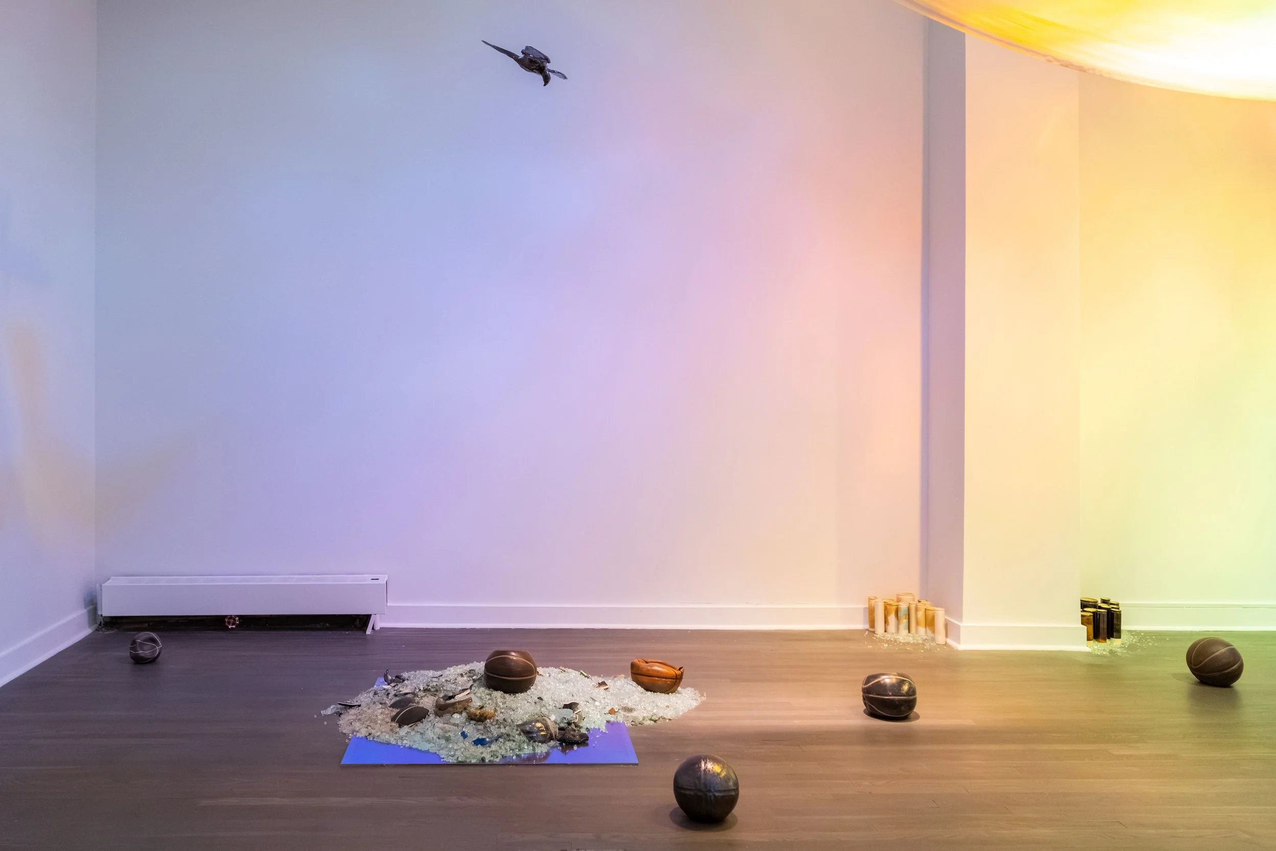 Installation view of  Boomerang  by Jairo Sosa, 2025. Photo by Leo Ng.